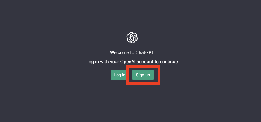 OpenAIでアカウント作成